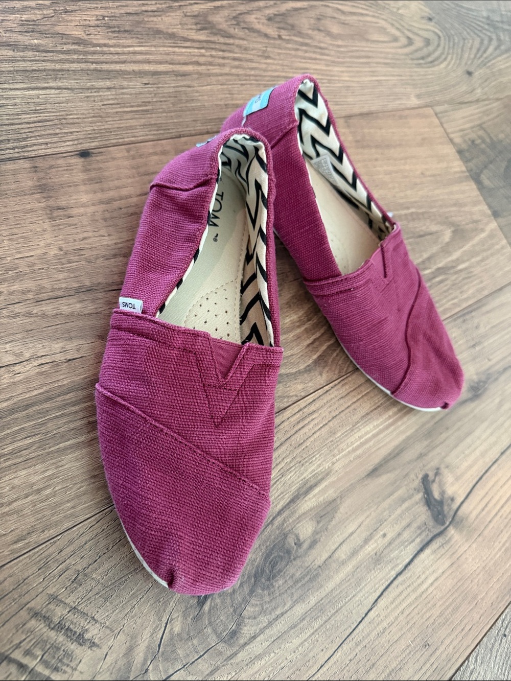 TOMS Women's Slip-On Moccasins in Berry